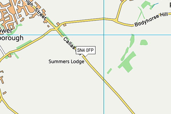 SN4 0FP map - OS VectorMap District (Ordnance Survey) SN4 0FP map - OS VectorMap District (Ordnance Survey)