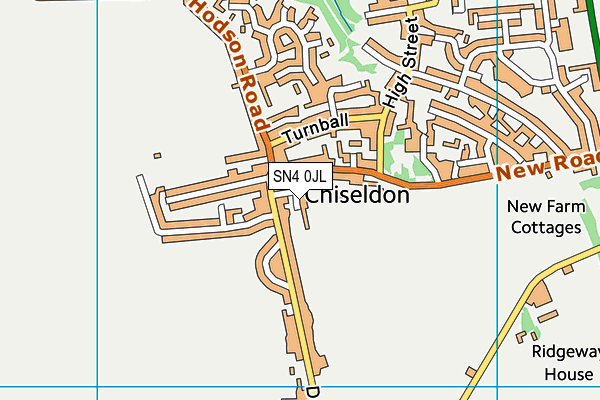 SN4 0JL map - OS VectorMap District (Ordnance Survey) SN4 0JL map - OS VectorMap District (Ordnance Survey)