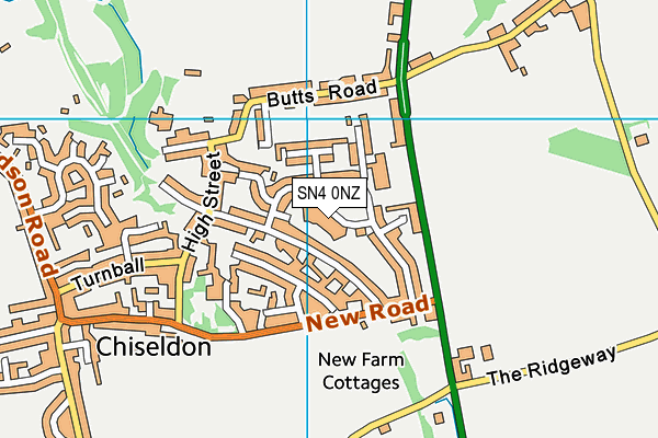 SN4 0NZ map - OS VectorMap District (Ordnance Survey) SN4 0NZ map - OS VectorMap District (Ordnance Survey)