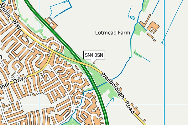SN4 0SN map - OS VectorMap District (Ordnance Survey) SN4 0SN map - OS VectorMap District (Ordnance Survey)