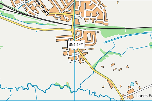 SN4 4FY map - OS VectorMap District (Ordnance Survey) SN4 4FY map - OS VectorMap District (Ordnance Survey)