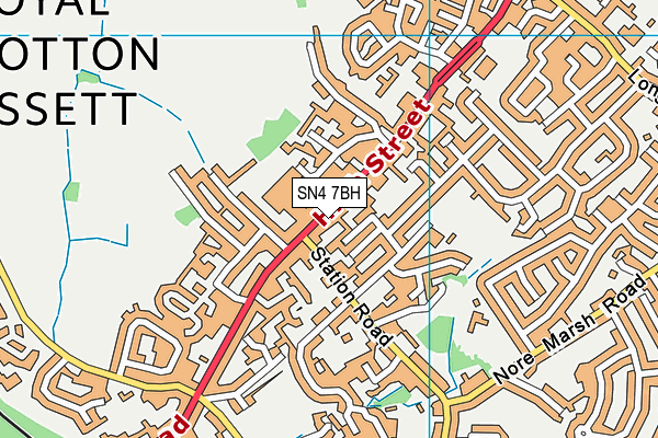 SN4 7BH map - OS VectorMap District (Ordnance Survey) SN4 7BH map - OS VectorMap District (Ordnance Survey)