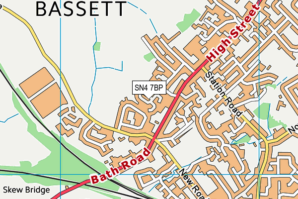 SN4 7BP map - OS VectorMap District (Ordnance Survey)