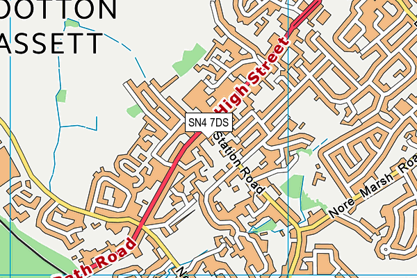SN4 7DS map - OS VectorMap District (Ordnance Survey) SN4 7DS map - OS VectorMap District (Ordnance Survey)