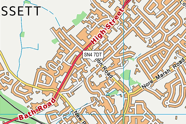 SN4 7DT map - OS VectorMap District (Ordnance Survey) SN4 7DT map - OS VectorMap District (Ordnance Survey)