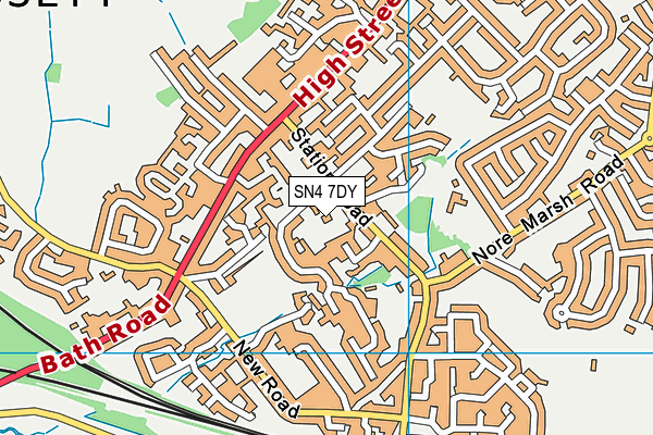 SN4 7DY map - OS VectorMap District (Ordnance Survey) SN4 7DY map - OS VectorMap District (Ordnance Survey)