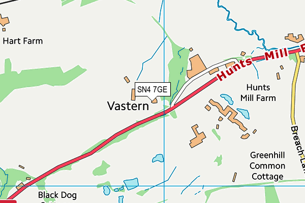 SN4 7GE map - OS VectorMap District (Ordnance Survey) SN4 7GE map - OS VectorMap District (Ordnance Survey)