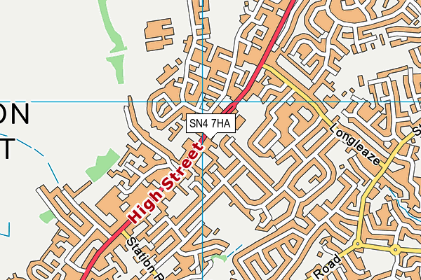 SN4 7HA map - OS VectorMap District (Ordnance Survey) SN4 7HA map - OS VectorMap District (Ordnance Survey)