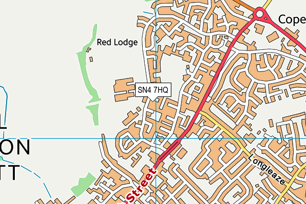 SN4 7HQ map - OS VectorMap District (Ordnance Survey) SN4 7HQ map - OS VectorMap District (Ordnance Survey)