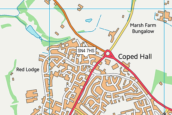 SN4 7HS map - OS VectorMap District (Ordnance Survey) SN4 7HS map - OS VectorMap District (Ordnance Survey)