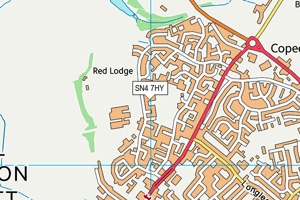 SN4 7HY map - OS VectorMap District (Ordnance Survey)