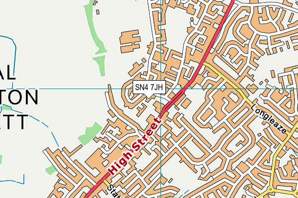 SN4 7JH map - OS VectorMap District (Ordnance Survey) SN4 7JH map - OS VectorMap District (Ordnance Survey)