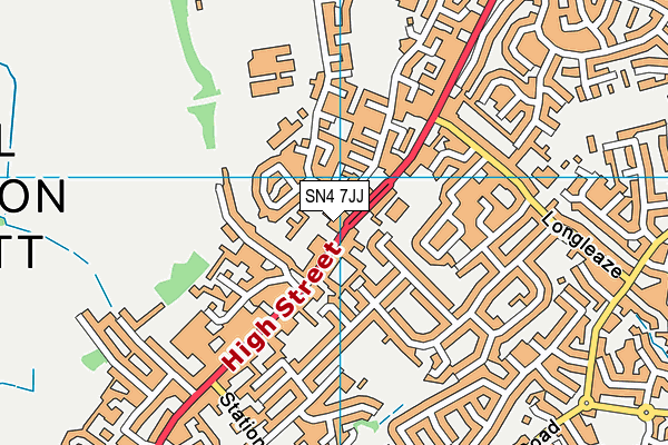 SN4 7JJ map - OS VectorMap District (Ordnance Survey) SN4 7JJ map - OS VectorMap District (Ordnance Survey)