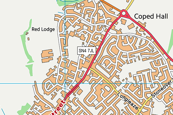 SN4 7JL map - OS VectorMap District (Ordnance Survey) SN4 7JL map - OS VectorMap District (Ordnance Survey)