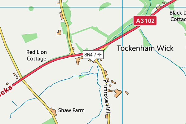 SN4 7PF map - OS VectorMap District (Ordnance Survey) SN4 7PF map - OS VectorMap District (Ordnance Survey)