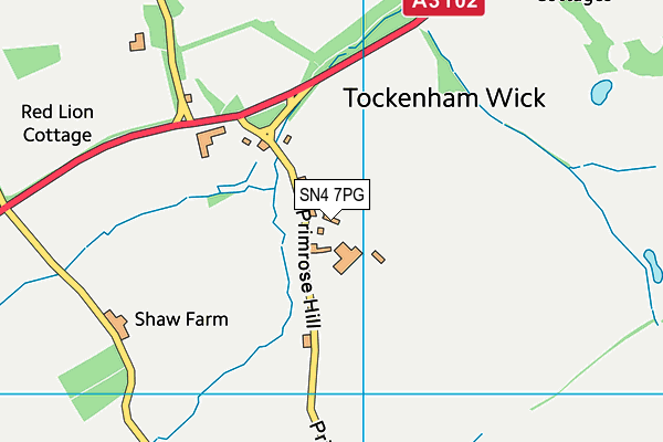 SN4 7PG map - OS VectorMap District (Ordnance Survey)