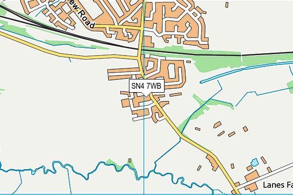 SN4 7WB map - OS VectorMap District (Ordnance Survey) SN4 7WB map - OS VectorMap District (Ordnance Survey)