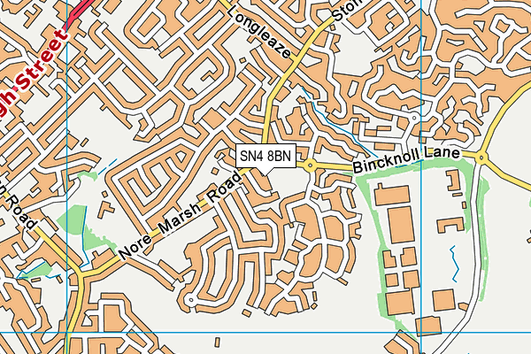 SN4 8BN map - OS VectorMap District (Ordnance Survey) SN4 8BN map - OS VectorMap District (Ordnance Survey)