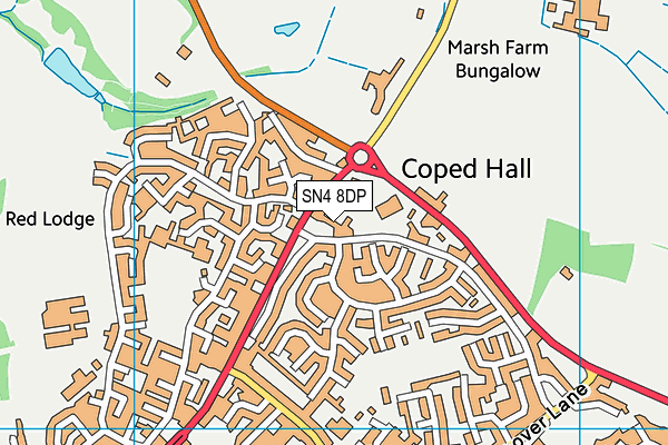 SN4 8DP map - OS VectorMap District (Ordnance Survey) SN4 8DP map - OS VectorMap District (Ordnance Survey)
