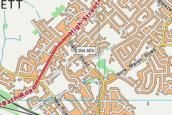 SN4 8EN map - OS VectorMap District (Ordnance Survey) SN4 8EN map - OS VectorMap District (Ordnance Survey)