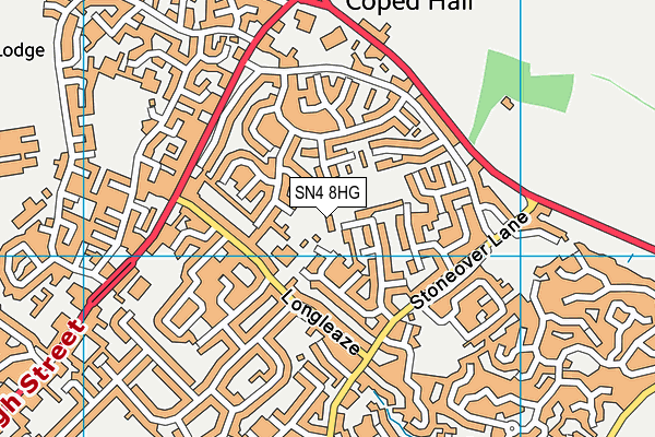 SN4 8HG map - OS VectorMap District (Ordnance Survey) SN4 8HG map - OS VectorMap District (Ordnance Survey)