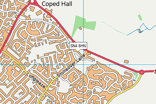 SN4 8HN map - OS VectorMap District (Ordnance Survey)