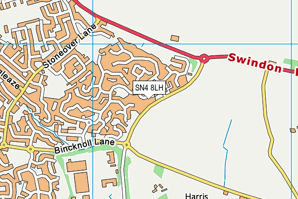 SN4 8LH map - OS VectorMap District (Ordnance Survey) SN4 8LH map - OS VectorMap District (Ordnance Survey)