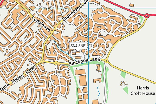 SN4 8NE map - OS VectorMap District (Ordnance Survey) SN4 8NE map - OS VectorMap District (Ordnance Survey)