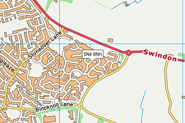 SN4 8NH map - OS VectorMap District (Ordnance Survey) SN4 8NH map - OS VectorMap District (Ordnance Survey)