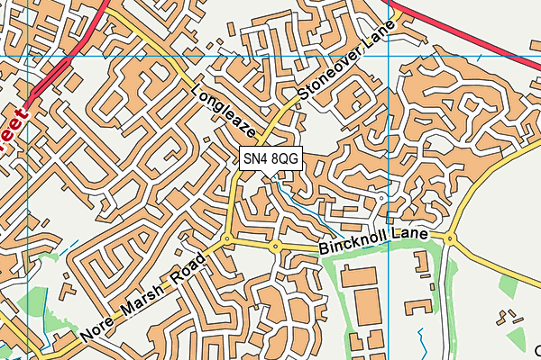 SN4 8QG map - OS VectorMap District (Ordnance Survey) SN4 8QG map - OS VectorMap District (Ordnance Survey)