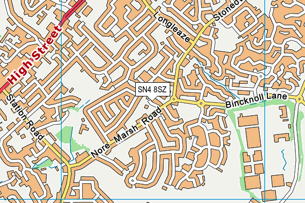 SN4 8SZ map - OS VectorMap District (Ordnance Survey) SN4 8SZ map - OS VectorMap District (Ordnance Survey)