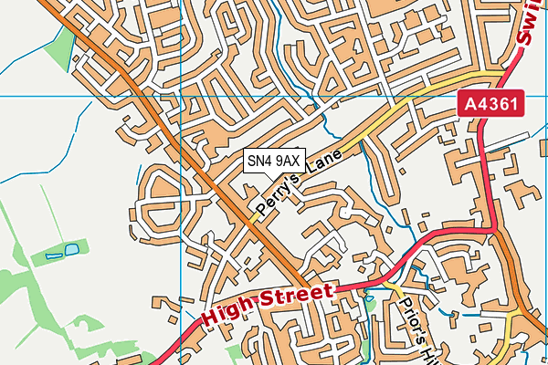 SN4 9AX map - OS VectorMap District (Ordnance Survey) SN4 9AX map - OS VectorMap District (Ordnance Survey)