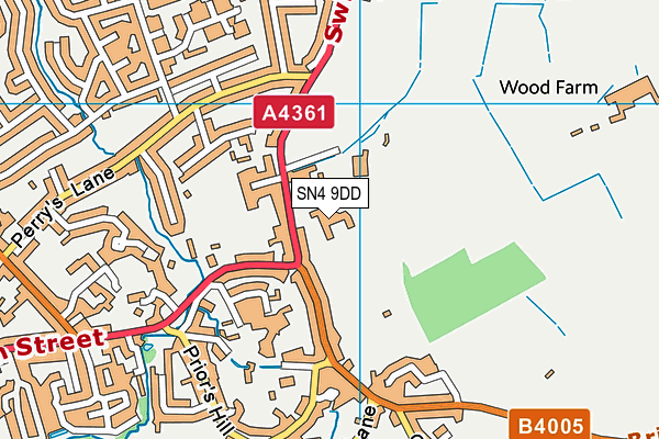 SN4 9DD map - OS VectorMap District (Ordnance Survey)