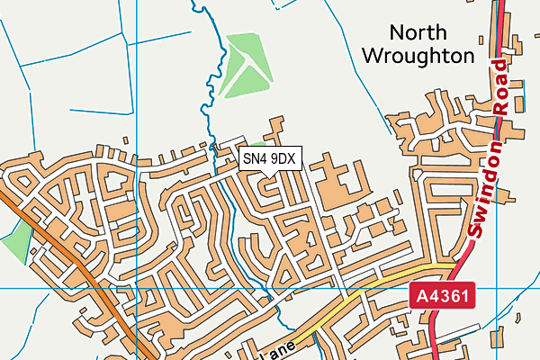 SN4 9DX map - OS VectorMap District (Ordnance Survey) SN4 9DX map - OS VectorMap District (Ordnance Survey)