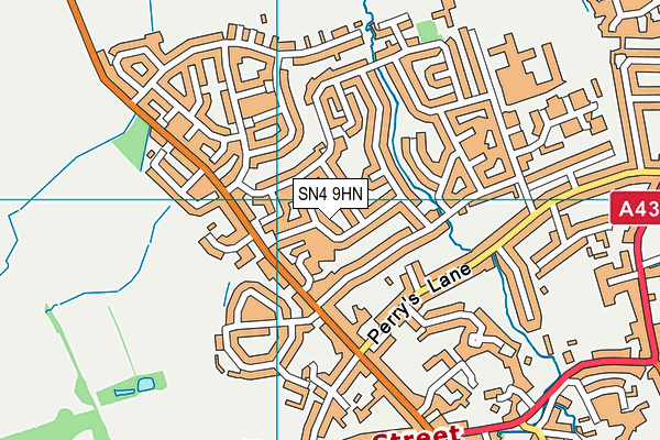 SN4 9HN map - OS VectorMap District (Ordnance Survey)