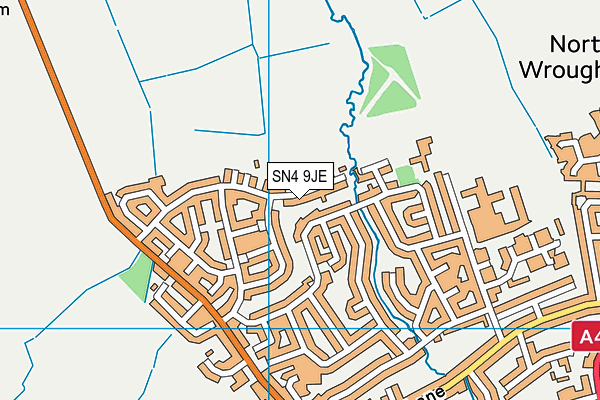 SN4 9JE map - OS VectorMap District (Ordnance Survey) SN4 9JE map - OS VectorMap District (Ordnance Survey)