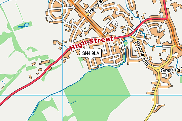 SN4 9LA map - OS VectorMap District (Ordnance Survey) SN4 9LA map - OS VectorMap District (Ordnance Survey)