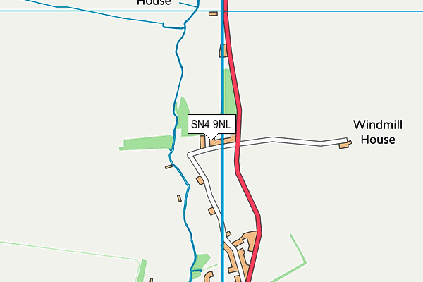 SN4 9NL map - OS VectorMap District (Ordnance Survey) SN4 9NL map - OS VectorMap District (Ordnance Survey)