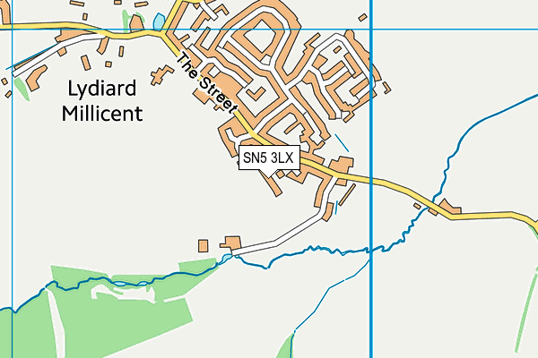 SN5 3LX map - OS VectorMap District (Ordnance Survey) SN5 3LX map - OS VectorMap District (Ordnance Survey)