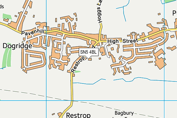 SN5 4BL map - OS VectorMap District (Ordnance Survey) SN5 4BL map - OS VectorMap District (Ordnance Survey)