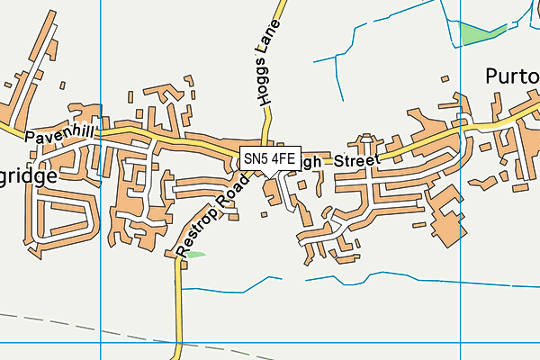 SN5 4FE map - OS VectorMap District (Ordnance Survey) SN5 4FE map - OS VectorMap District (Ordnance Survey)