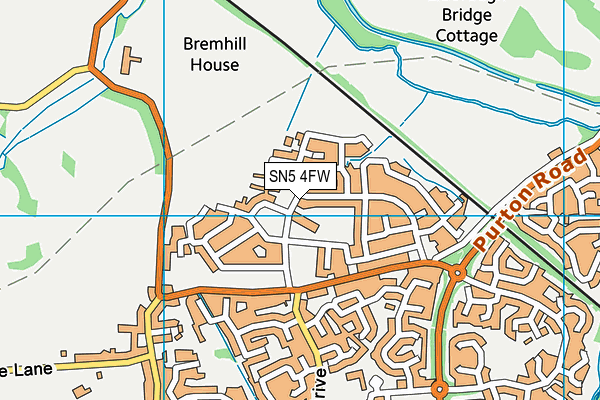 SN5 4FW map - OS VectorMap District (Ordnance Survey) SN5 4FW map - OS VectorMap District (Ordnance Survey)