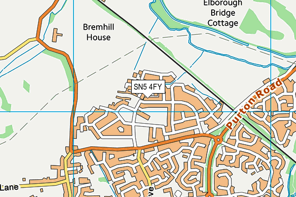 SN5 4FY map - OS VectorMap District (Ordnance Survey) SN5 4FY map - OS VectorMap District (Ordnance Survey)