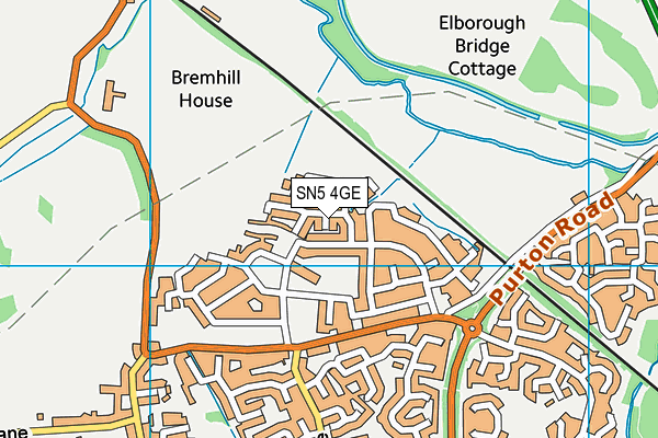 SN5 4GE map - OS VectorMap District (Ordnance Survey) SN5 4GE map - OS VectorMap District (Ordnance Survey)