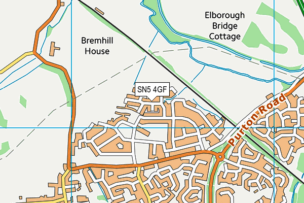 SN5 4GF map - OS VectorMap District (Ordnance Survey) SN5 4GF map - OS VectorMap District (Ordnance Survey)