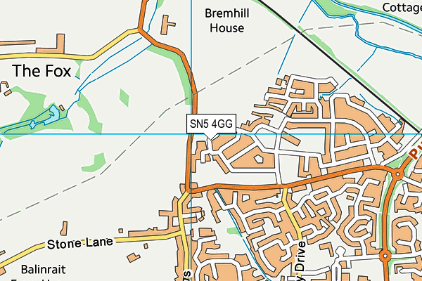 SN5 4GG map - OS VectorMap District (Ordnance Survey) SN5 4GG map - OS VectorMap District (Ordnance Survey)