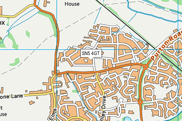 SN5 4GT map - OS VectorMap District (Ordnance Survey) SN5 4GT map - OS VectorMap District (Ordnance Survey)