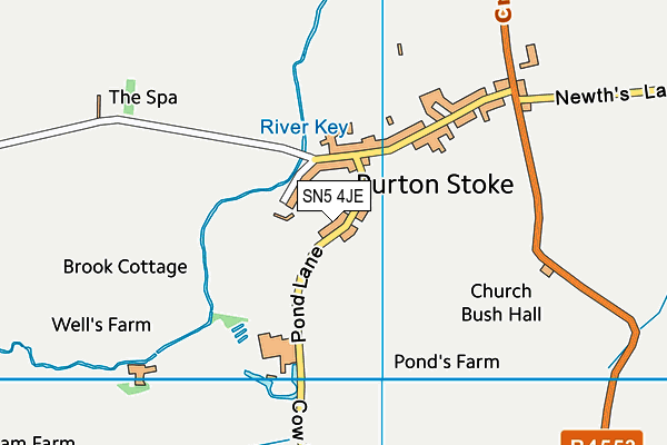 SN5 4JE map - OS VectorMap District (Ordnance Survey) SN5 4JE map - OS VectorMap District (Ordnance Survey)