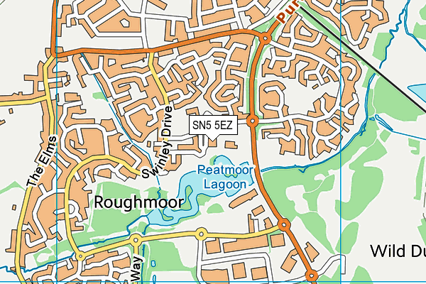 SN5 5EZ map - OS VectorMap District (Ordnance Survey) SN5 5EZ map - OS VectorMap District (Ordnance Survey)