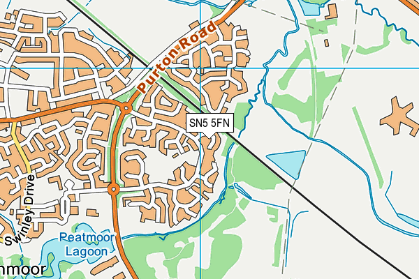 SN5 5FN map - OS VectorMap District (Ordnance Survey) SN5 5FN map - OS VectorMap District (Ordnance Survey)